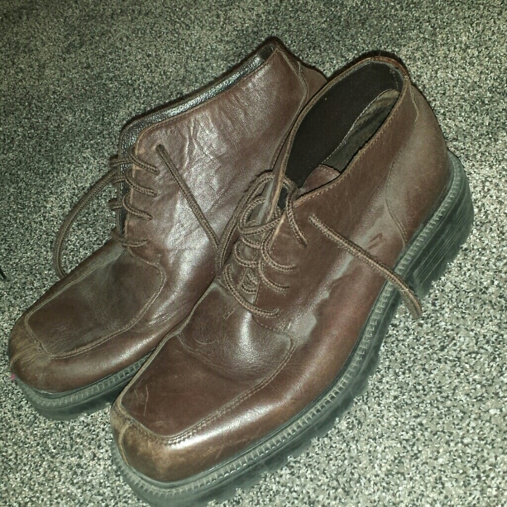 Claybrook brown leather shoes size 10.5